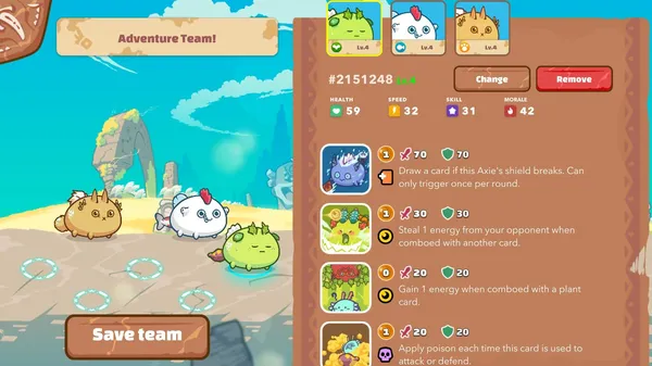 game axie infinity - Adventure Mode